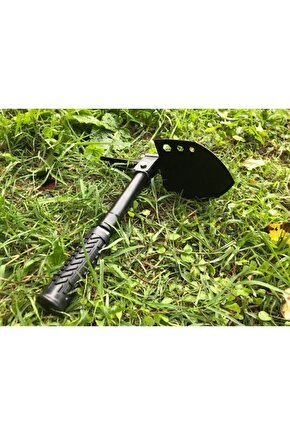 Türk Malı Branda Çantasında Bahçe Bağ Çapalama İçin Katlanır Kürek Çekiç Çapa Seti