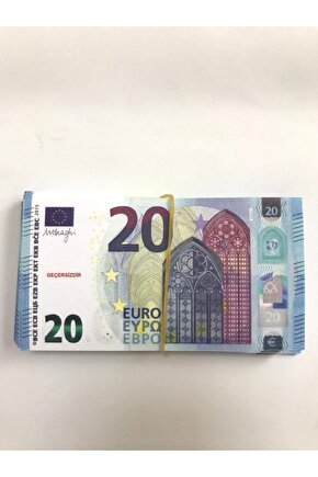 100 Adet 20 Euro Geçersiz Sahte Düğün Parası Oyun Parası