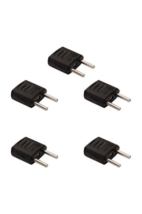 De-pa 11115 Amerikan Priz Çevirici Usd To Eu Fiş Çevirici (siyah) (5li)