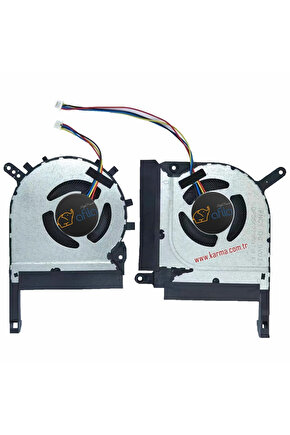 Asus TUF Gaming F15 ?FX506HE-HN005 uyumlu Notebook Cpu, Gpu Fanı Takım, Sağ-Sol SET  Ver.2