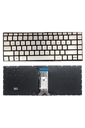 Hp 14s-FQ0034nt 324L7EA11 Notebook Klavyesi (Silver-Gri TR) ışıklı