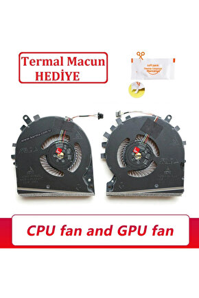 Hp Pavilion Gaming 15-DK2018nt işlemci CPU, Ekran Kartı GPU Fanı, Sağ-Sol SET (1 Takım Fan)