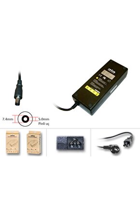 Dell 19.5v 6.67a (6.7a) 130w 7.4mm\5.0mm Notebook Adaptör