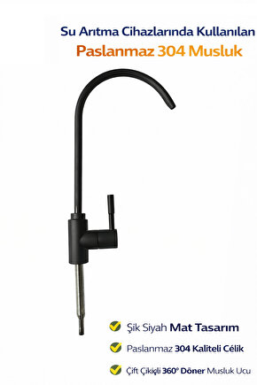 Su Arıtma Muslugu Siyah