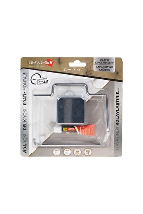 V Tuvalet Kağıtlık Krom Kapaksız Dc-4774 7744