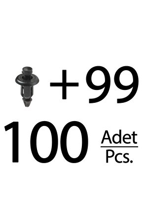 Suzuki, Yamaha, Kawasaki için Tampon Klips- 100lü