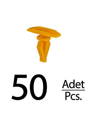 Toyota Daihatsu Hyundai Mazda Subaru Mitsubishi için Toz Fitil Klips - 50 Adet