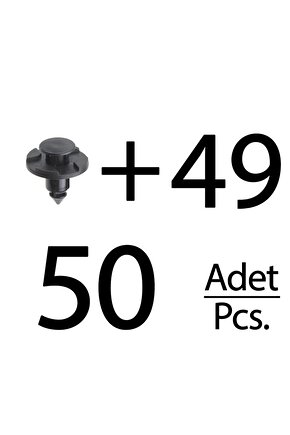 Honda, Nissan, Toyota, Mitsubishi için Davlumbaz ve Çamurluk Klipsi- 50 Adet