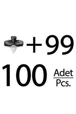 Volkswagen Polo için Döşeme Klipsi- 100lü