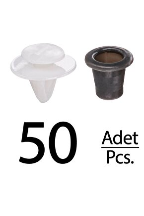 Golf 3 Transporter Skoda Fabia Peugeot için Çıta Klipsi - 50 Adet