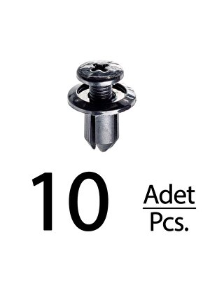 Mazda Honda Chevrolet Toyota için Davlumbaz Klips -10 Adet