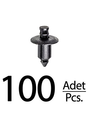 Volvo Honda Accord Civic CR-V için Kapı Döşeme Klips - 100 Adet