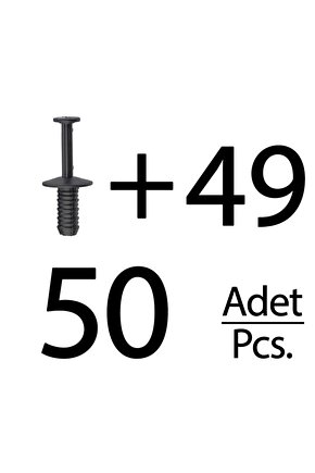 Opel, BMW, Mercedes için Tampon Klipsi- 50li