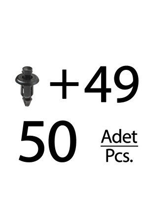 Suzuki, Yamaha, Kawasaki için Tampon Klips- 50li