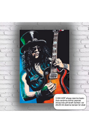 rock metal müzik elektro gitar ev dekorasyon mdf tablo retro ahşap poster