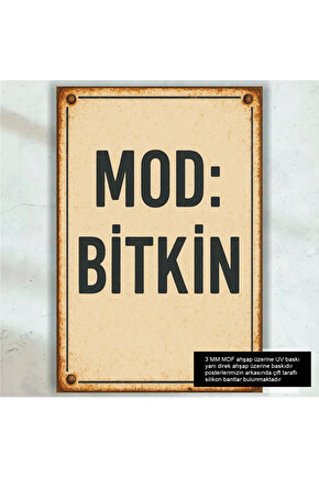 mod bitkin komik esprili atarlı sözler duvar yazıları plaka tarz retro ahşap poster tablo