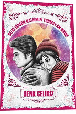 Kadir Inanır Türkan Şoray Kara Gözlüm Yeşilçam Türk Sineması Replikler Retro Ahşap Poster