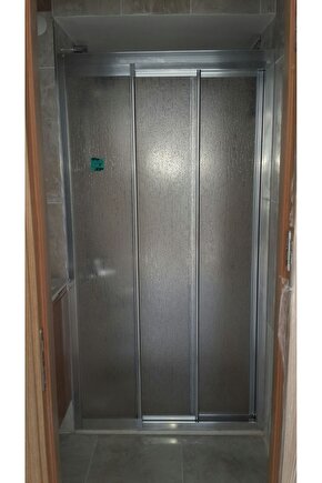 Parlak Profilli Bella Seri 1 Sabit 2 Açılır Sürgülü Duşakabin