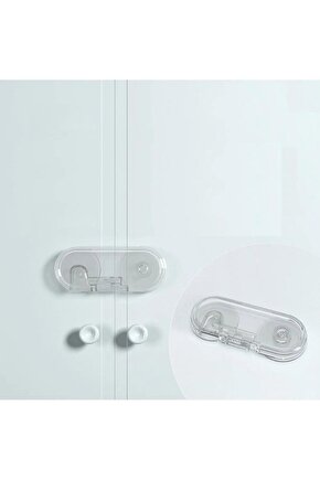 Play Safe 6lı Şeffaf Çekmece Dolap Güvenlik Kilidi