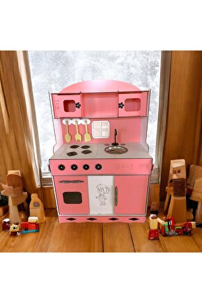 Oyuncak Mutfak, Ahşap Oyuncak Mutfak, Mutfak Seti Oyuncak, Kız Çocuk Oyuncakları