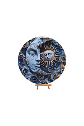 Şımartan Ay Güneş Duvar Tablosu