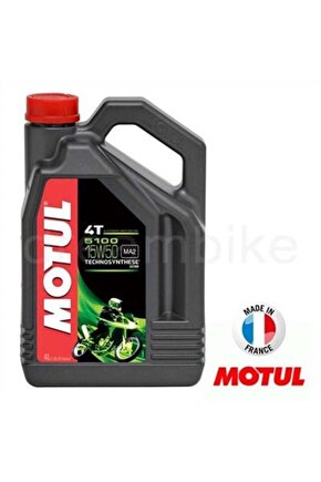 5100 Ester 15W50 4 Zamanlı Motosiklet Yağı 4lt France