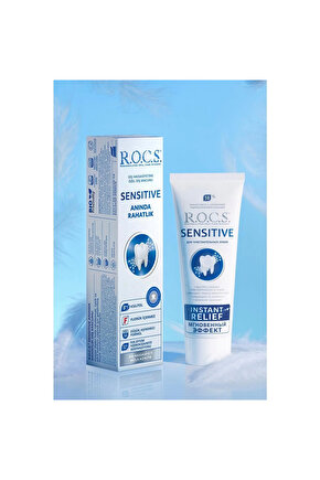 Sensitive Instant Relief Hassasiyete Karşı Diş Macunu Florürsüz 75 ml