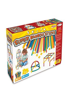 Süper Bambu Çubuklar Bamboo 300 Parça Kes Birleştir Oluştur