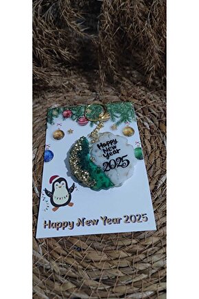 Yılbaşı Hediyesi-yeniyıl Hediyesi 4 Adet-hatıra Kartlı Epoksi Anahtarlık Seti