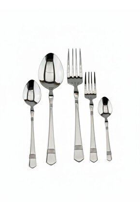 Premium 30 Parça Paslanmaz Çelik Çatal Kaşık Takımı 1810 304