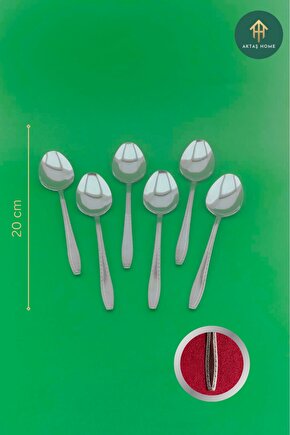 Sarmaşık 6 Adet Lüx Yemek Kaşığı