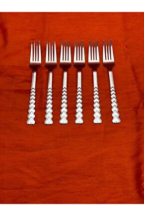 Kalpli 12li Yemek Çatalı - 12 Adet