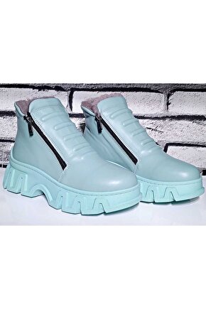 %100 Hakiki Deri Bot İçi Kürk Soguk Geçirmez Kaymaz Taban