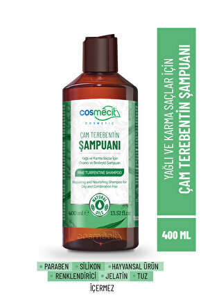 Yağlı Ve Karma Saçlar Için Onarıcı & Besleyici Çam Terebentin Şampuan 400ml