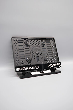 K.A. BENZERİ İMZA FONTLU KİŞİYE ÖZEL İSİMLİ PLEKSİ MOTOR PLAKALIĞI