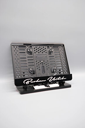 İMZA FONTLU KİŞİYE ÖZEL İSİMLİ PLEKSİ MOTOR PLAKALIĞI