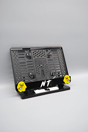 KATİL CİVCİV NT YAZILI 3D KABARTMALI SİYAH PLEKSİ MOTOR PLAKALIĞI