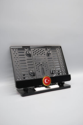 GOLD TÜRK BAYRAĞI 3D KABARTMALI PLEKSİ MOTOR PLAKALIĞI