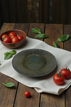 Ruw Sprout 24cm Porselen Makarna Tabağı ve Salata Tabağı