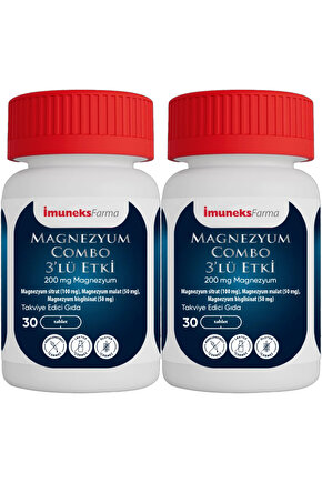 İmuneks Magnezyum Combo 3lü Etki 30 Tablet 2Lİ