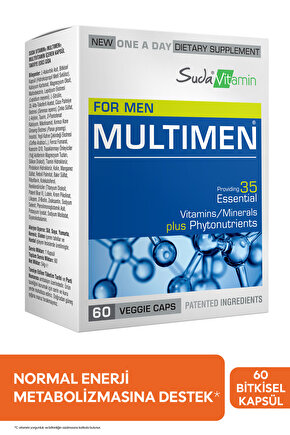 Multimen For Men Multivitamin 60 Bitkisel Kapsül