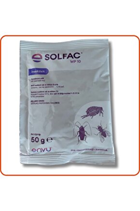 Solfac Wp 10 Toz Haşere Öldürücü | 50 gram