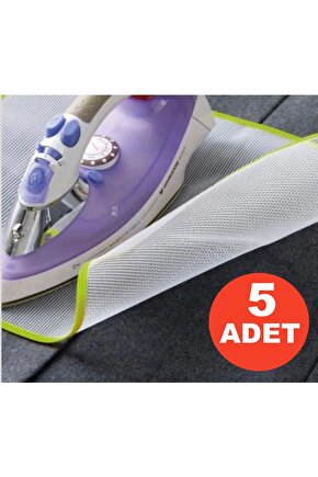 (5 ADET)koruyucu File Ütüleme Matı Pedi Yanmaz Yapışmaz (ütü Altlığı Ütümasası Kılıfı Örtüsü Bezi )