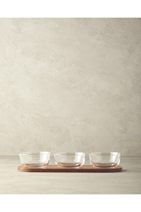 Orient Akasya 3 Parça Sunumluk Koyu Kahverengi