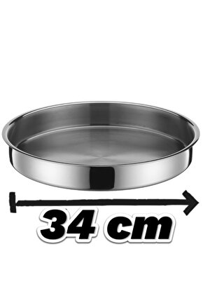 Paslanmaz Çelik Fırın Tepsisi 34 Cm