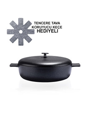 Cooknkeep Siyah Inci Pilav Tenceresi 28 Cm