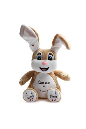 Ce Ee Oyuncu Tavşancık Şarkı Söyler Müzikli Sesli Kulakları Hareket Eder Bebekler İçin Oyuncak