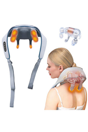 İnsan Eli Hissi Veren Şarjlı Masaj Aleti Ovmalı, Boyun, Sırt Ve Bacak Kablosuz Masaj Cihazı