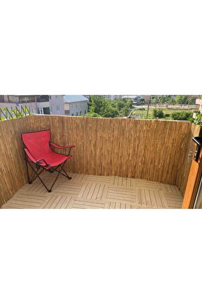 Doğal Kamış Hasır 80 Cm X 3 Metre Doğal Bambu Çit,balkon Çiti,gölgelik