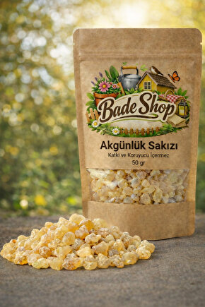 %100 Doğal Akgünlük Sakızı Sığla Ağacı Reçinesi Günlük Bitkisi Bahur (BUHUR) Reçine 50 gr